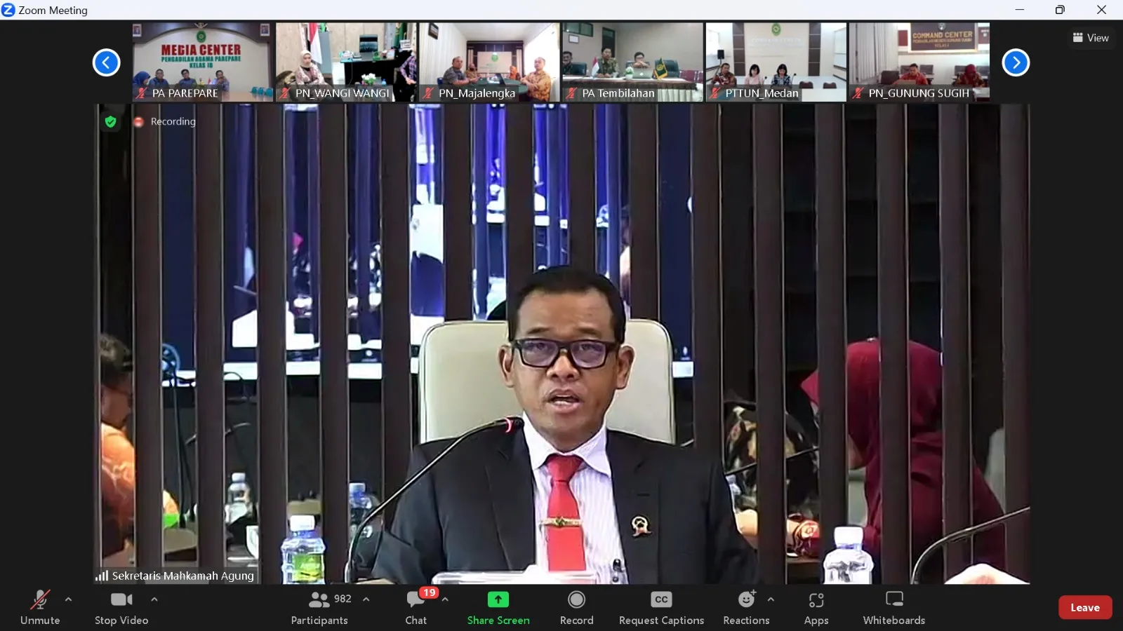 ZOOM SOSIALISASI PENETAPAN KEBUTUHAN CALON HAKIM 
